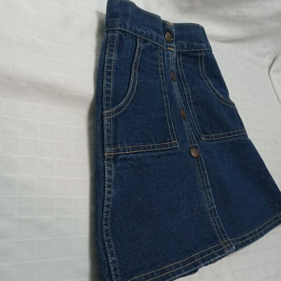 Just like mom! Vintage blue denim skirt, 1977. - Picture 3 of 10
